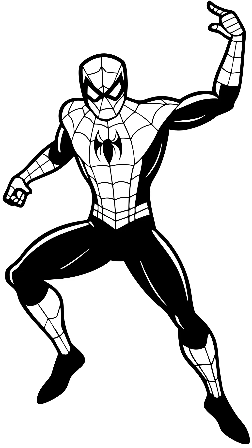 coloriages spiderman para dibujar facil